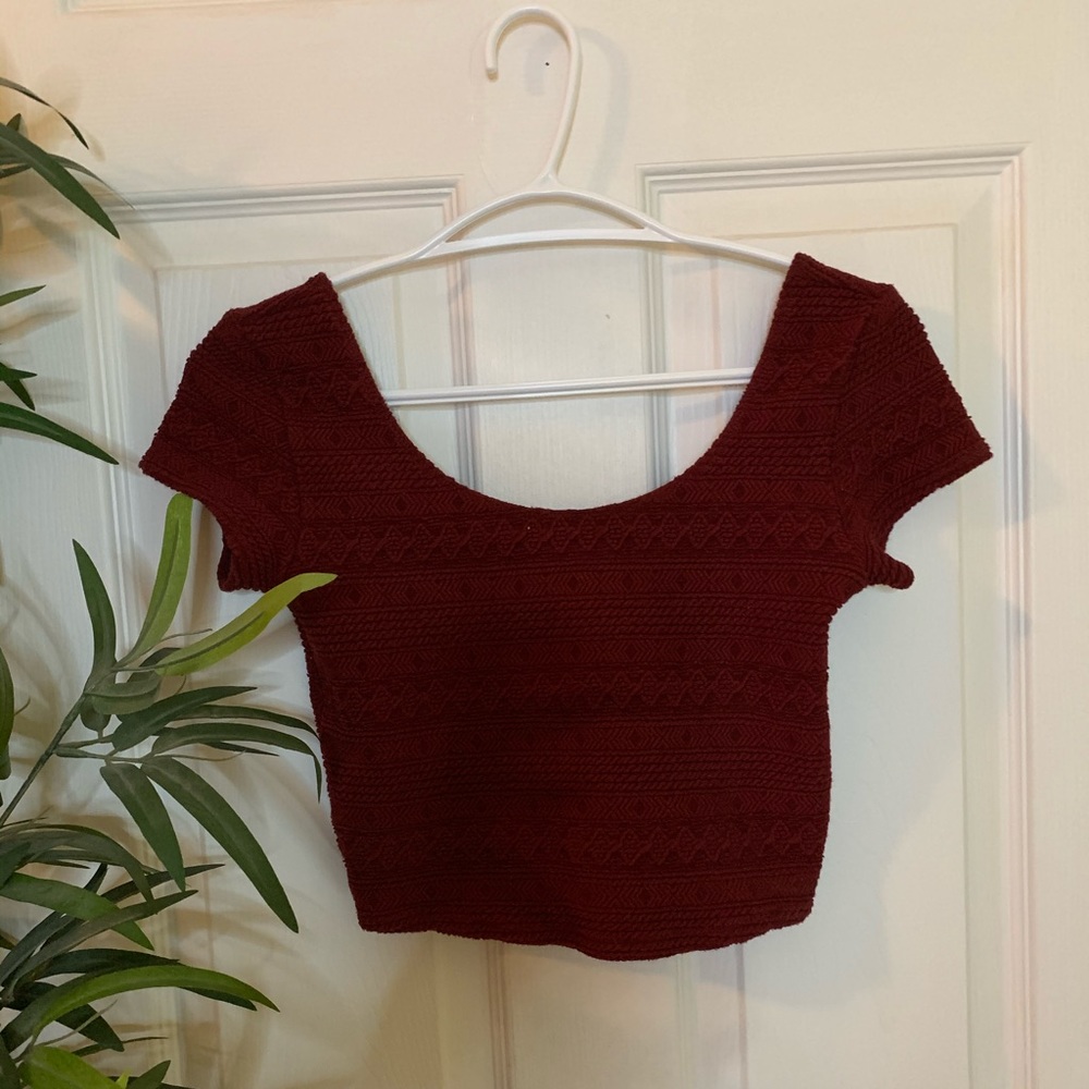⭐️2/25⭐️ Textured Ballerina Crop Top